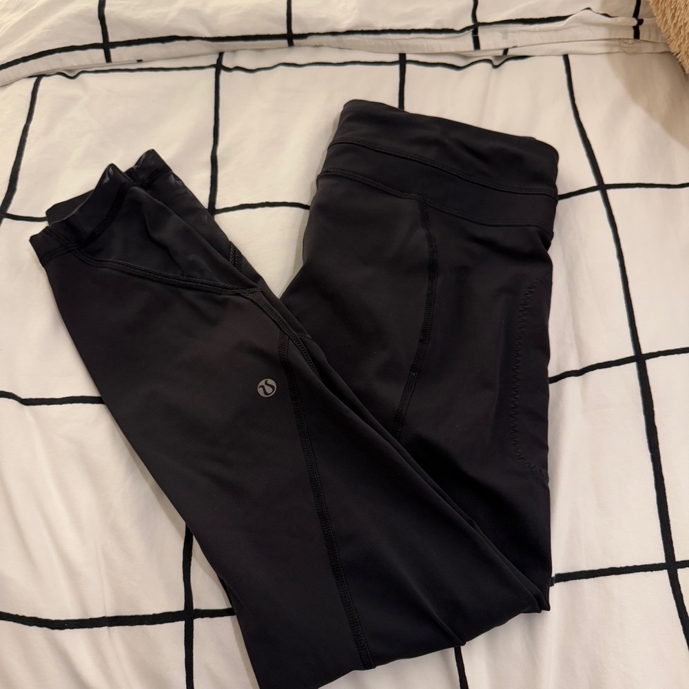 Lululemon Inspire Tight II (Mesh) Black Leggings Size 8